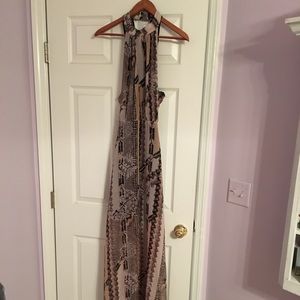 Long halter top dress